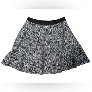 ELEVEN 22 flared A-line mini skirt Blue Knit Multi color Size Small